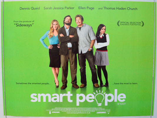 Smart People Original British Quad Poster - Film Poster - Movie Poster 