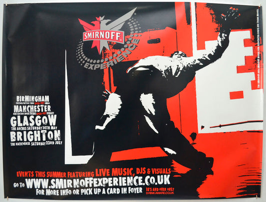 Smirnoff Experience (Cinema Advertising Poster) Original Quad Poster - Film Poster - Movie Poster