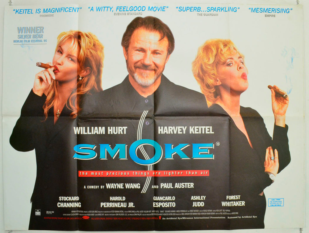 Smoke Original British Quad Poster - Film Poster - Movie Poster 