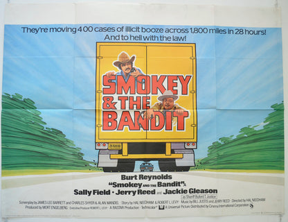 Smokey And The Bandit  Original British Quad Poster - Film Poster - Movie Poster 