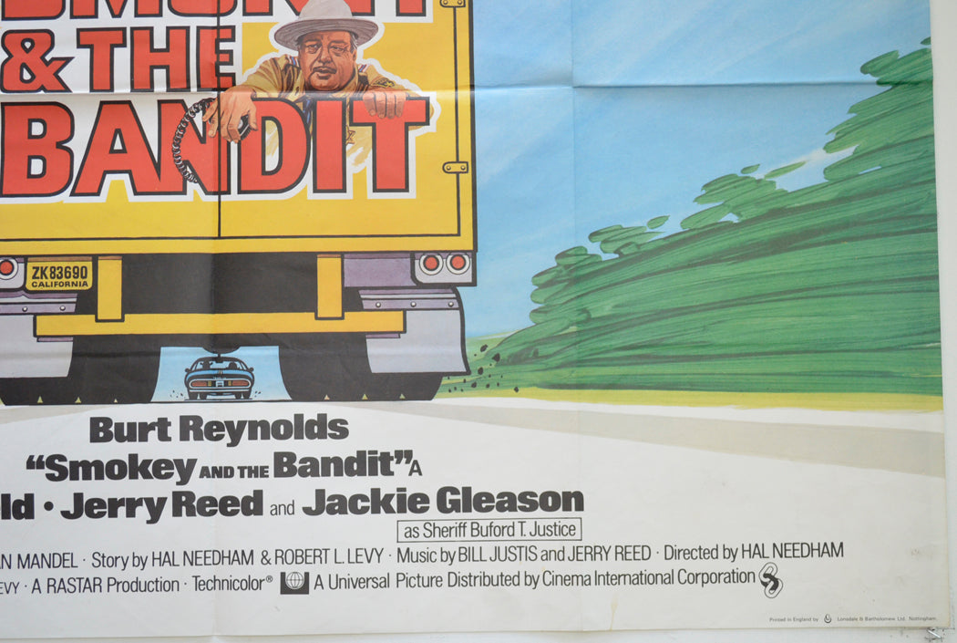 SMOKEY AND THE BANDIT (Bottom Right) Cinema Quad Movie Poster 