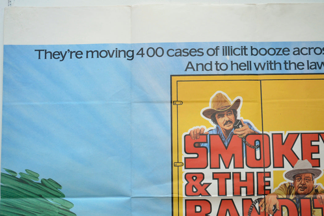 SMOKEY AND THE BANDIT (Top Left) Cinema Quad Movie Poster 