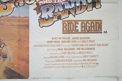 SMOKEY AND THE BANDIT RIDE AGAIN (Bottom Right) Cinema Quad Movie Poster 