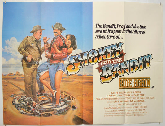 Smokey And The Bandit Ride Again Original Quad Poster - Film Poster - Movie Poster