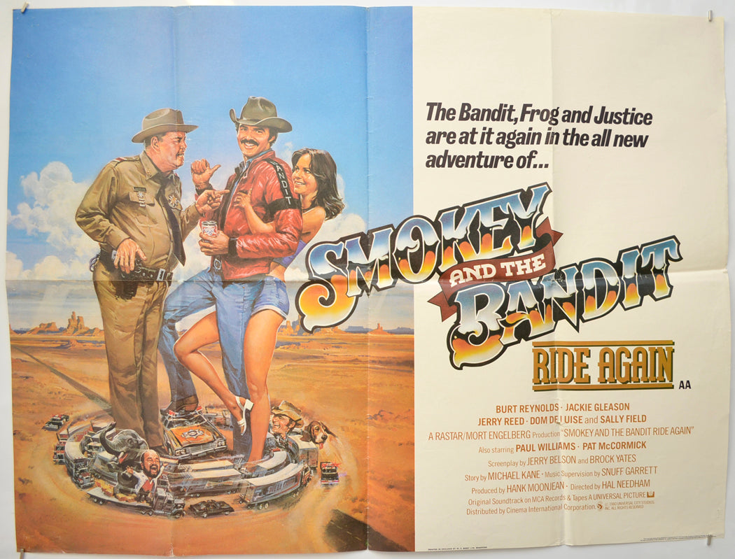 Smokey And The Bandit Ride Again Original Quad Poster - Film Poster - Movie Poster