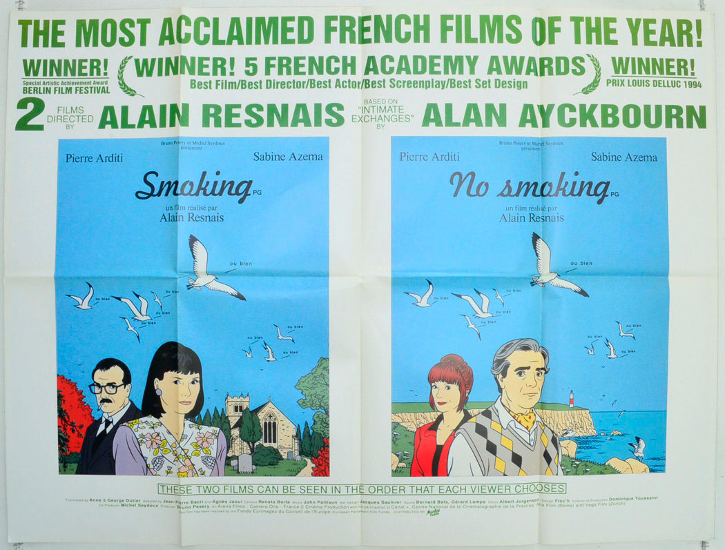 Smoking / No Smoking Original British Quad Poster - Film Poster - Movie Poster 