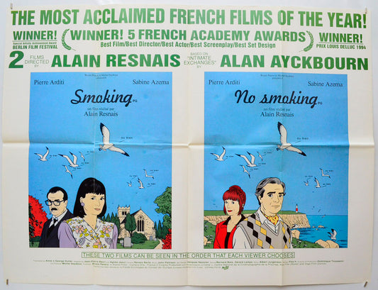 Smoking / No Smoking Original Quad Poster - Film Poster - Movie Poster