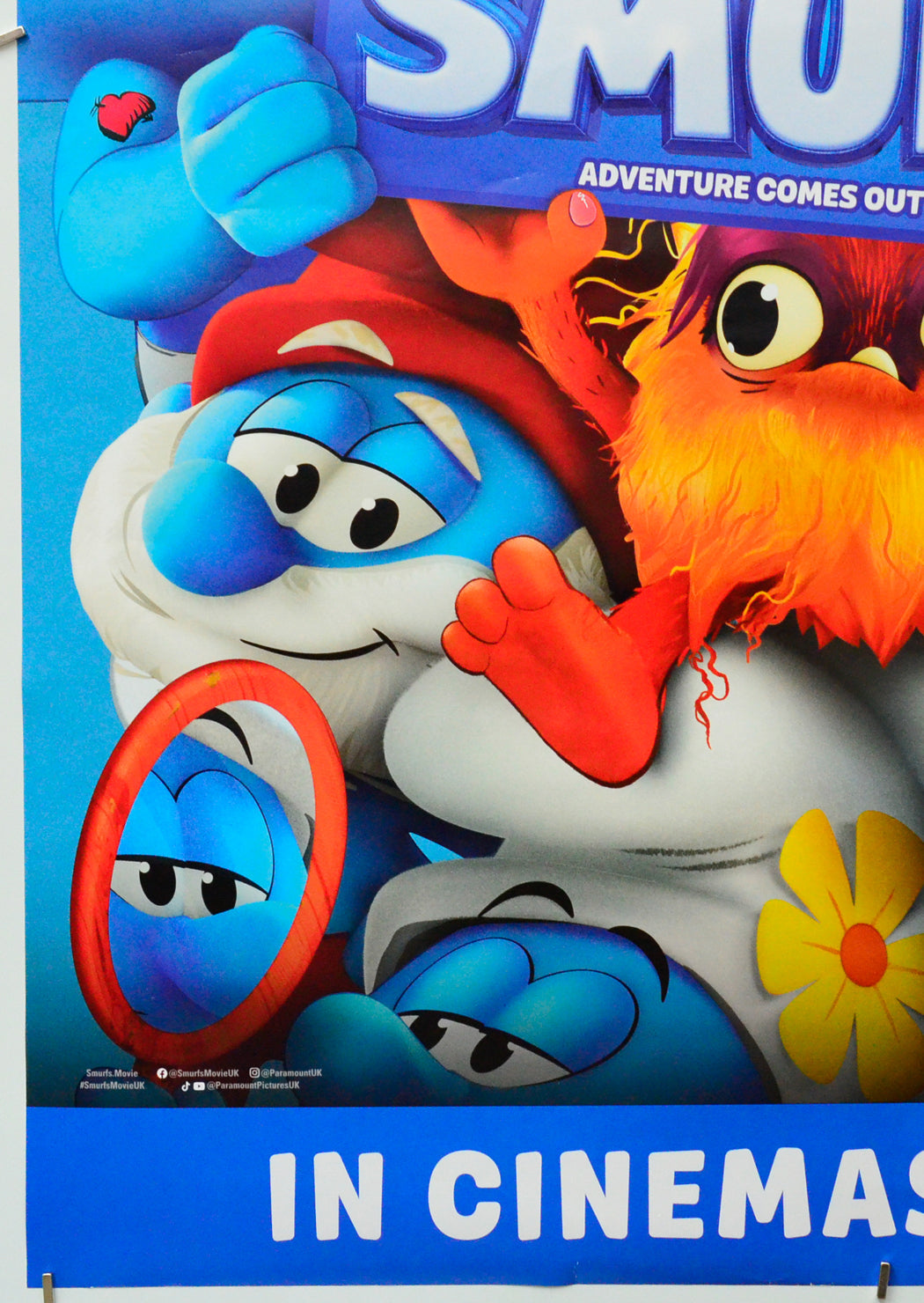 Smurfs (Bottom Left) Cinema One Sheet Movie Poster 