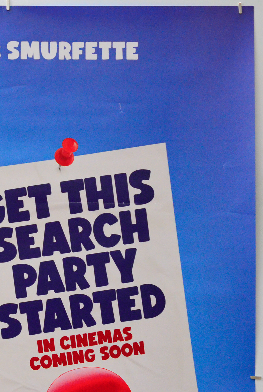 Smurfs (Top Right) Cinema One Sheet Movie Poster 