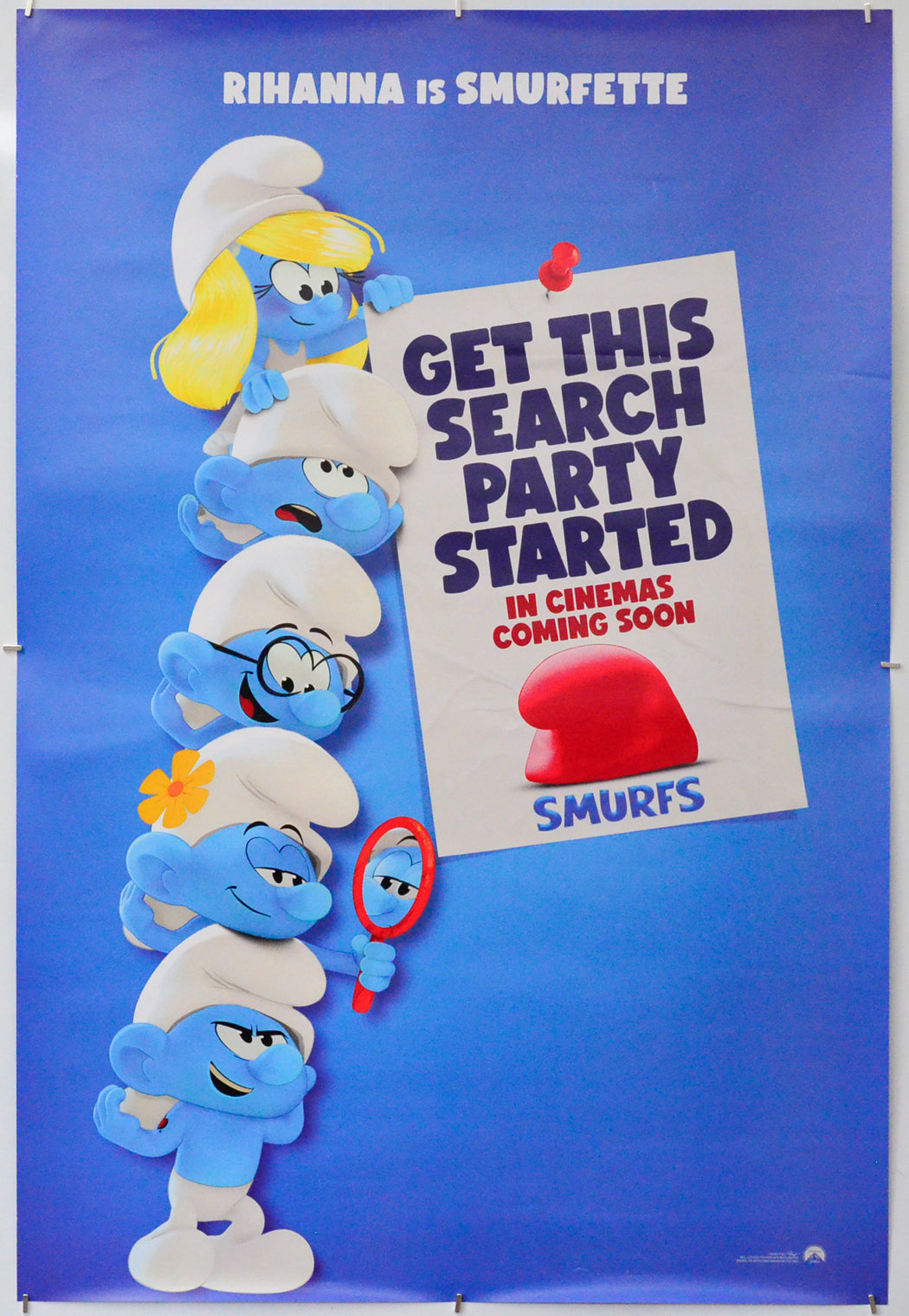 Smurfs - Original One Sheet Poster - Film Poster - Movie Poster 