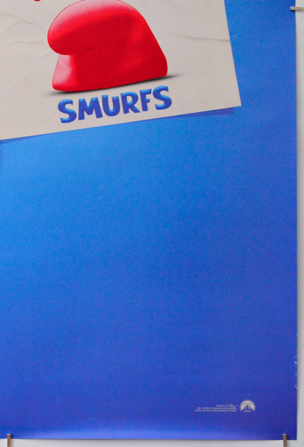 Smurfs (Bottom Right) Cinema One Sheet Movie Poster 