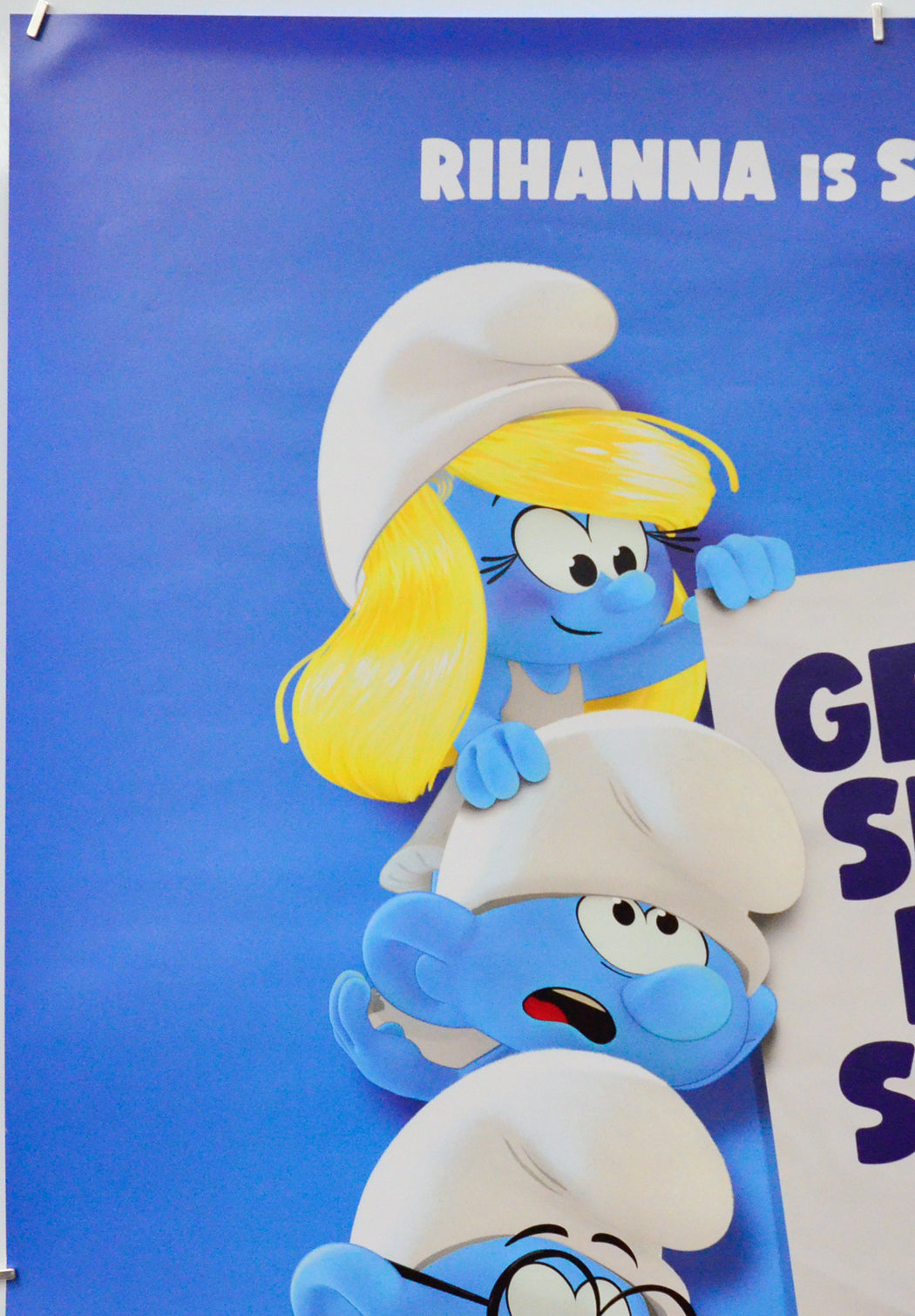 Smurfs (Top Left) Cinema One Sheet Movie Poster 