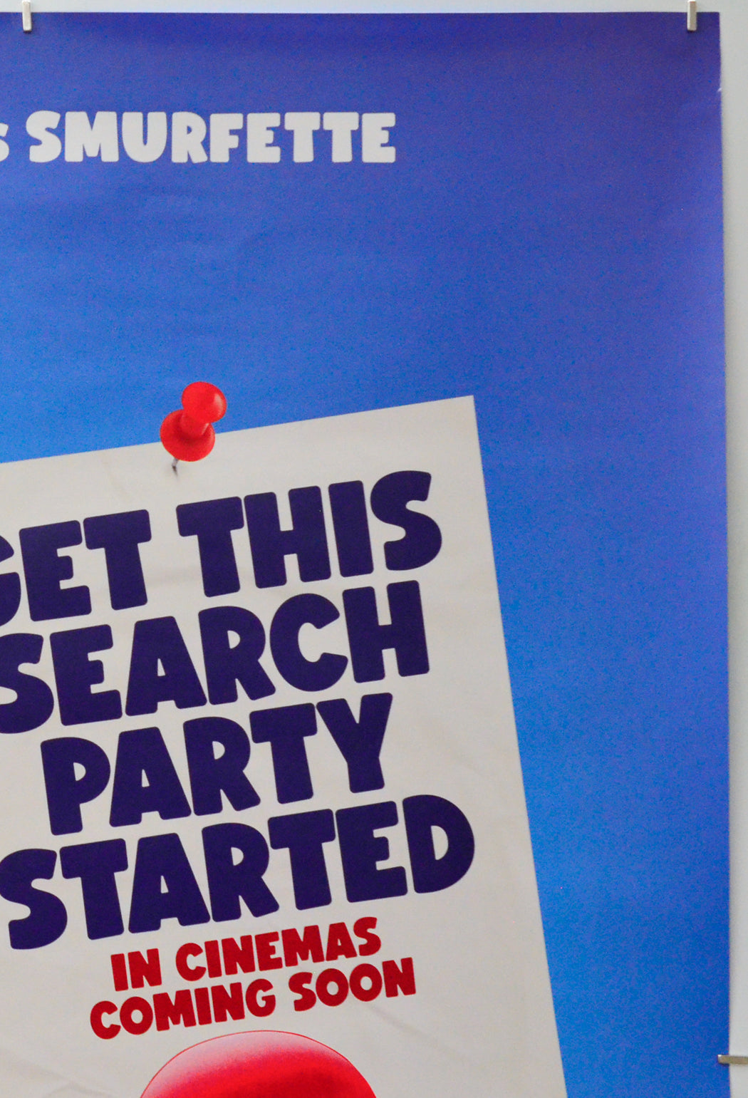 Smurfs (Top Right) Cinema One Sheet Movie Poster 