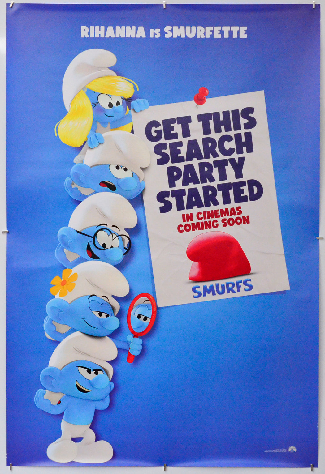 Smurfs - Original One Sheet Poster - Film Poster - Movie Poster 