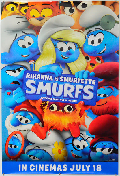 Smurfs - Original One Sheet Poster - Film Poster - Movie Poster 