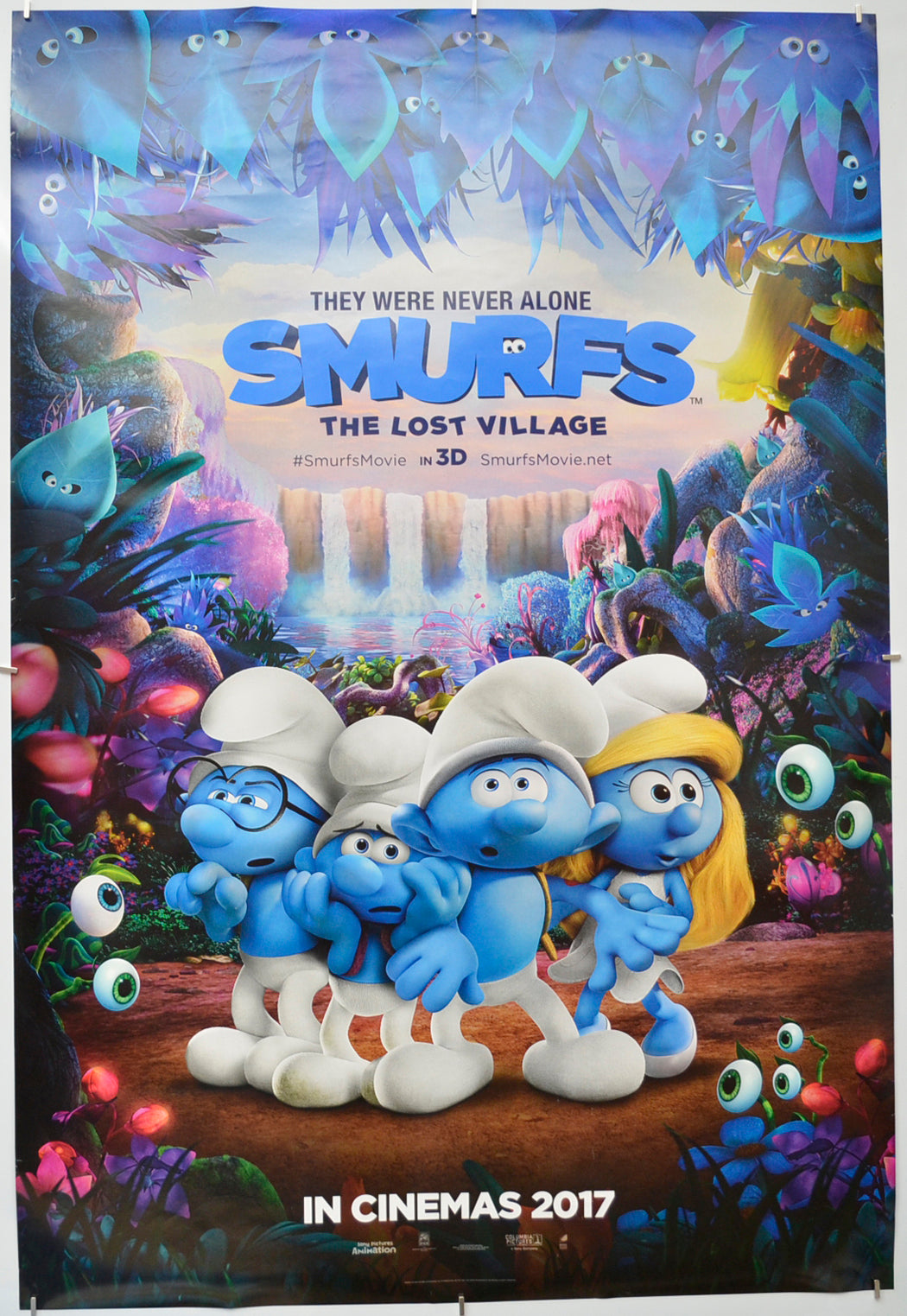 Smurfs: The Lost Village (Teaser / Advance Version) Original One Sheet Poster - Film Poster - Movie Poster