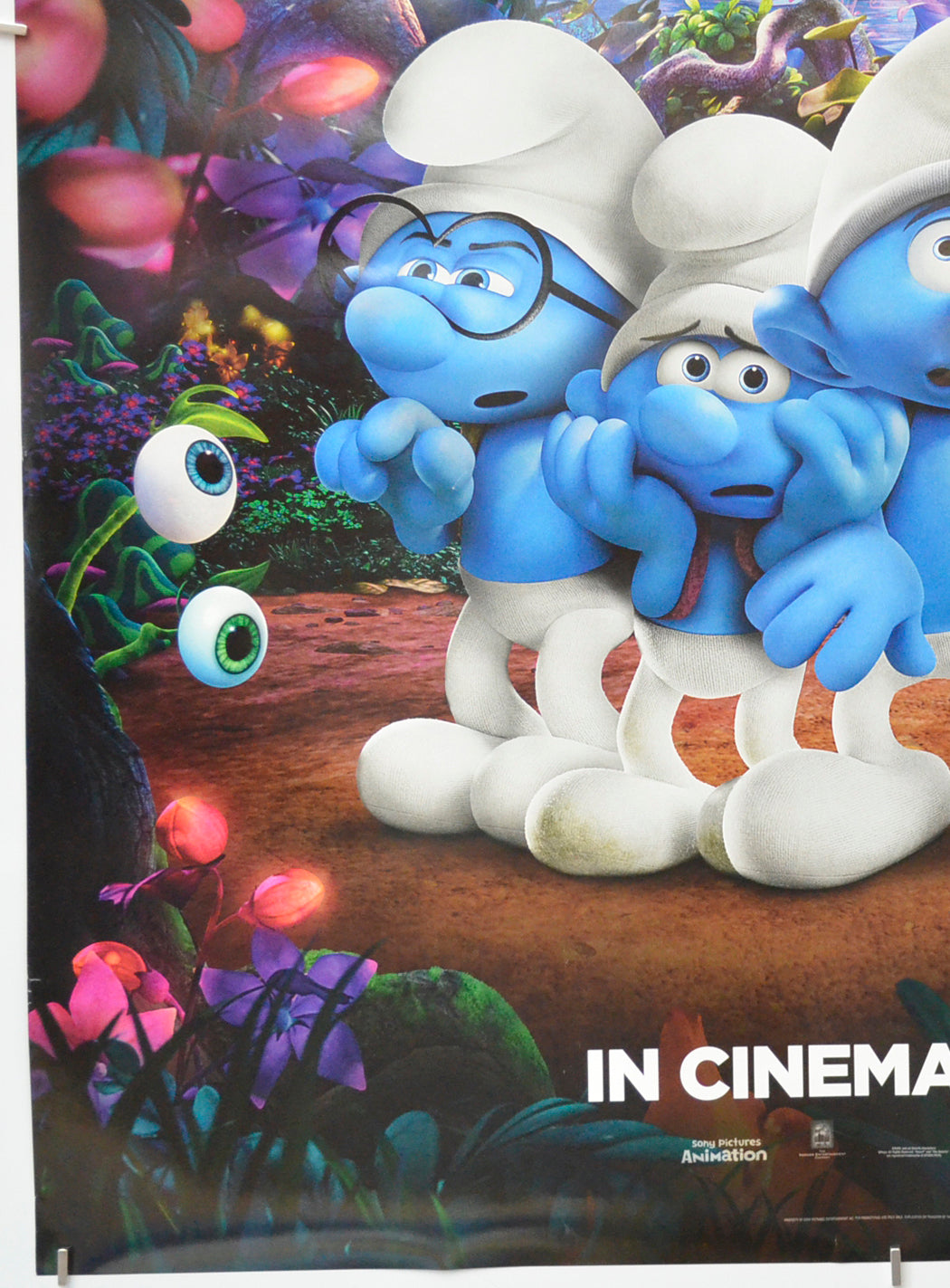 SMURFS: THE LOST VILLAGE (Bottom Left) Cinema One Sheet Movie Poster 