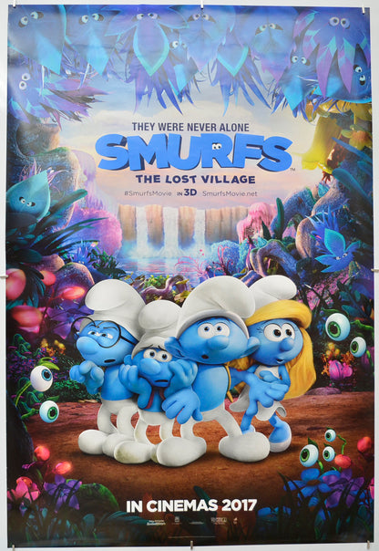 Smurfs: The Lost Village (Teaser / Advance Version) Original One Sheet Poster - Film Poster - Movie Poster