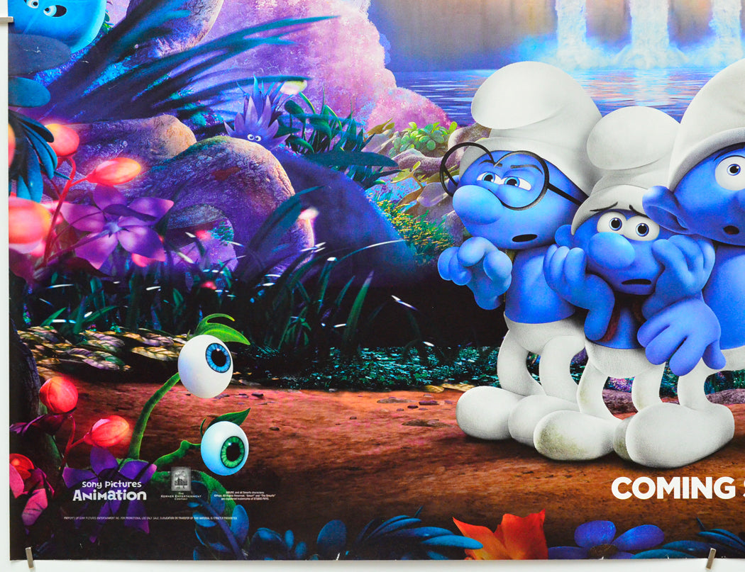 Smurfs: The Lost Village (Bottom Left) Cinema Quad Movie Poster 