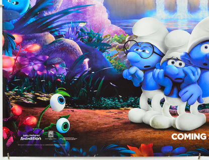 Smurfs: The Lost Village (Bottom Left) Cinema Quad Movie Poster 
