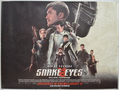 Snake Eyes: G.i. Joe Origins - Original Quad Poster - Film Poster - Movie Poster