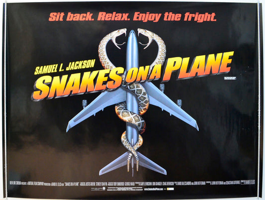 Snakes On A Plane Original British Quad Poster - Film Poster - Movie Poster 