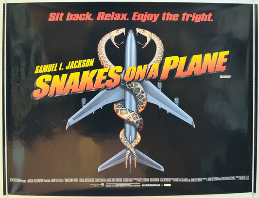 Snakes On A Plane Original Quad Poster - Film Poster - Movie Poster  