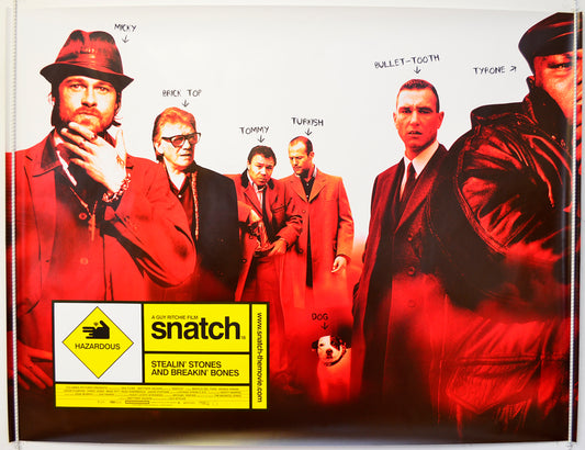 Snatch  Original British Quad Poster - Film Poster - Movie Poster 