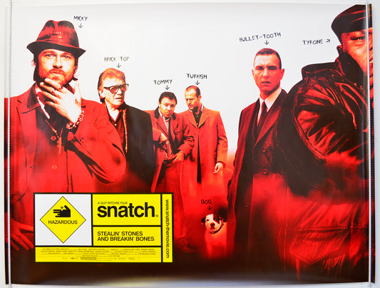 Snatch  Original British Quad Poster - Film Poster - Movie Poster 