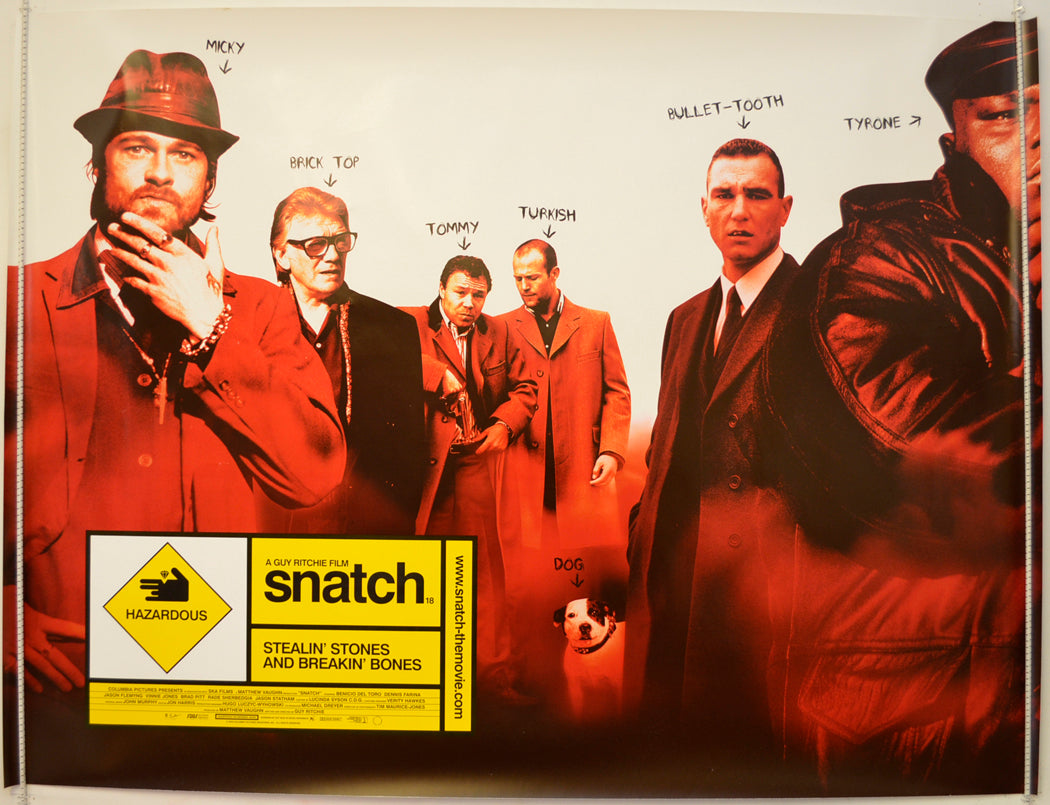 Snatch  Original Quad Poster - Film Poster - Movie Poster 