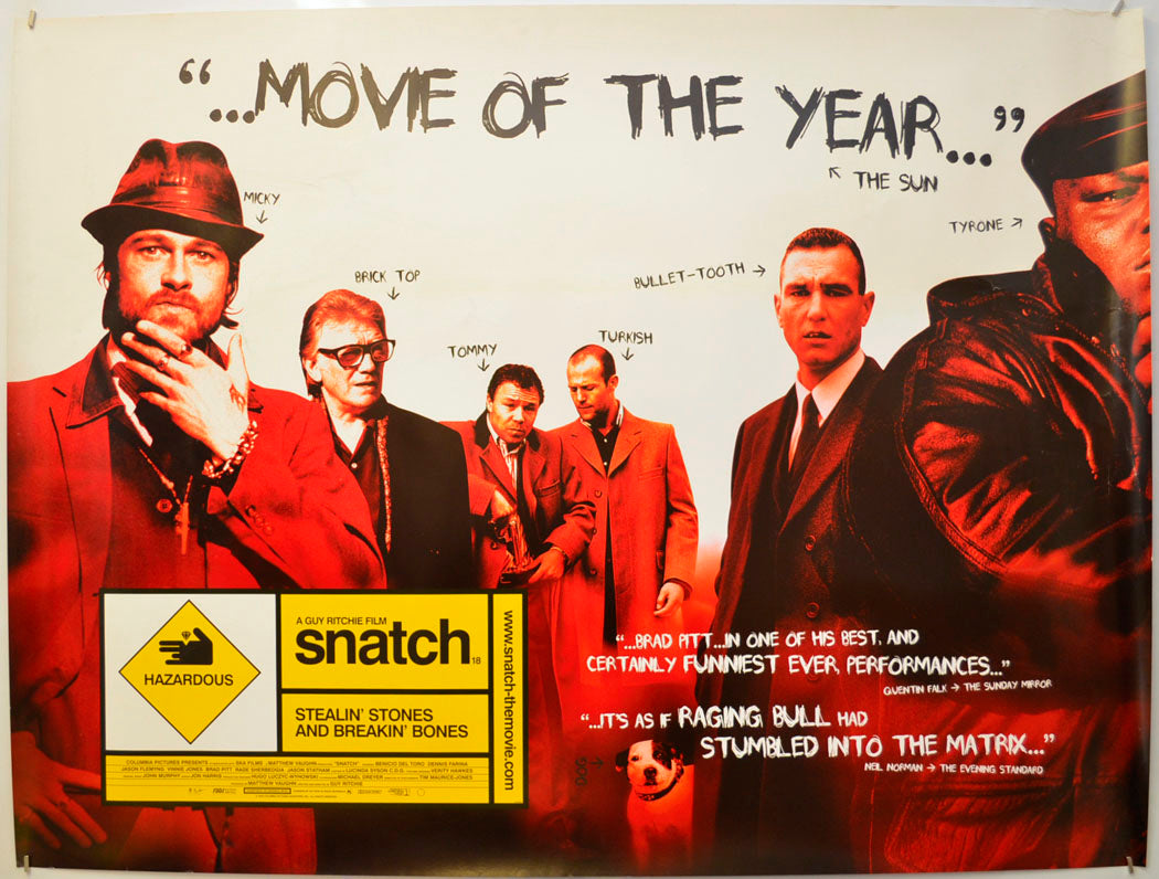 Snatch Original Quad Poster - Film Poster - Movie Poster