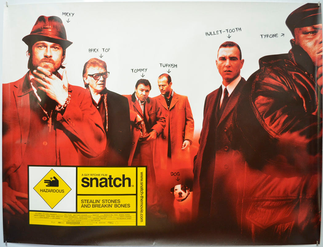 Snatch Original Quad Poster - Film Poster - Movie Poster