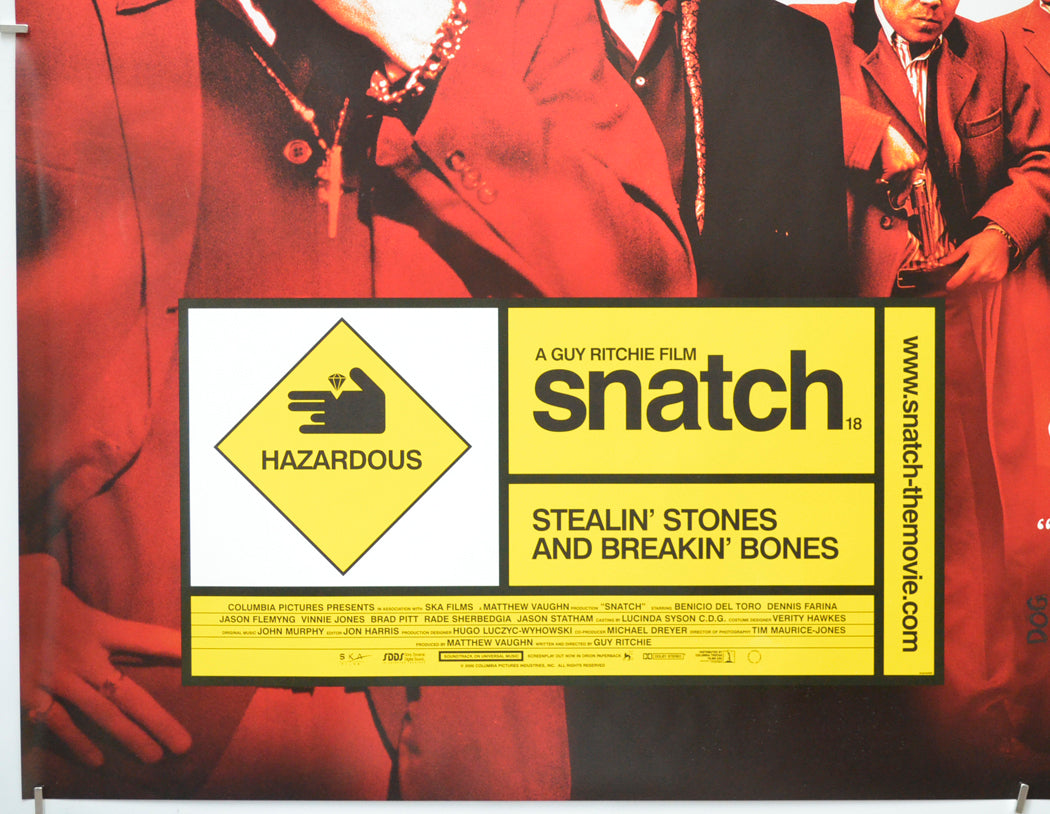 SNATCH (Bottom Left) Cinema Quad Movie Poster 