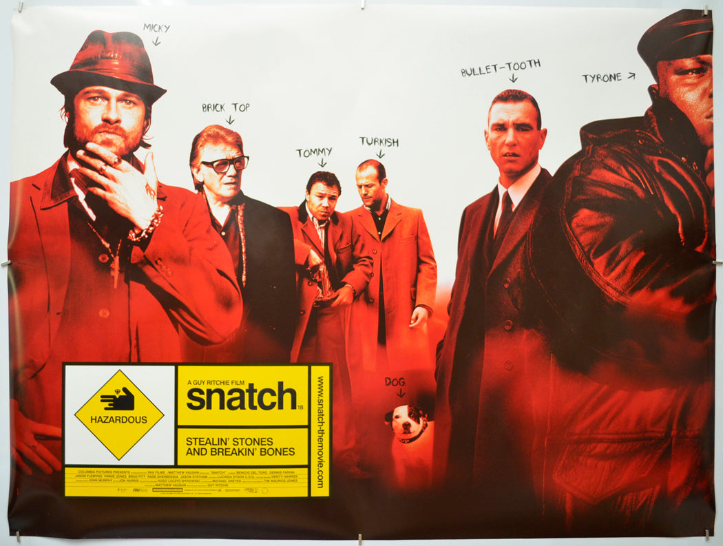 Snatch Original Quad Poster - Film Poster - Movie Poster