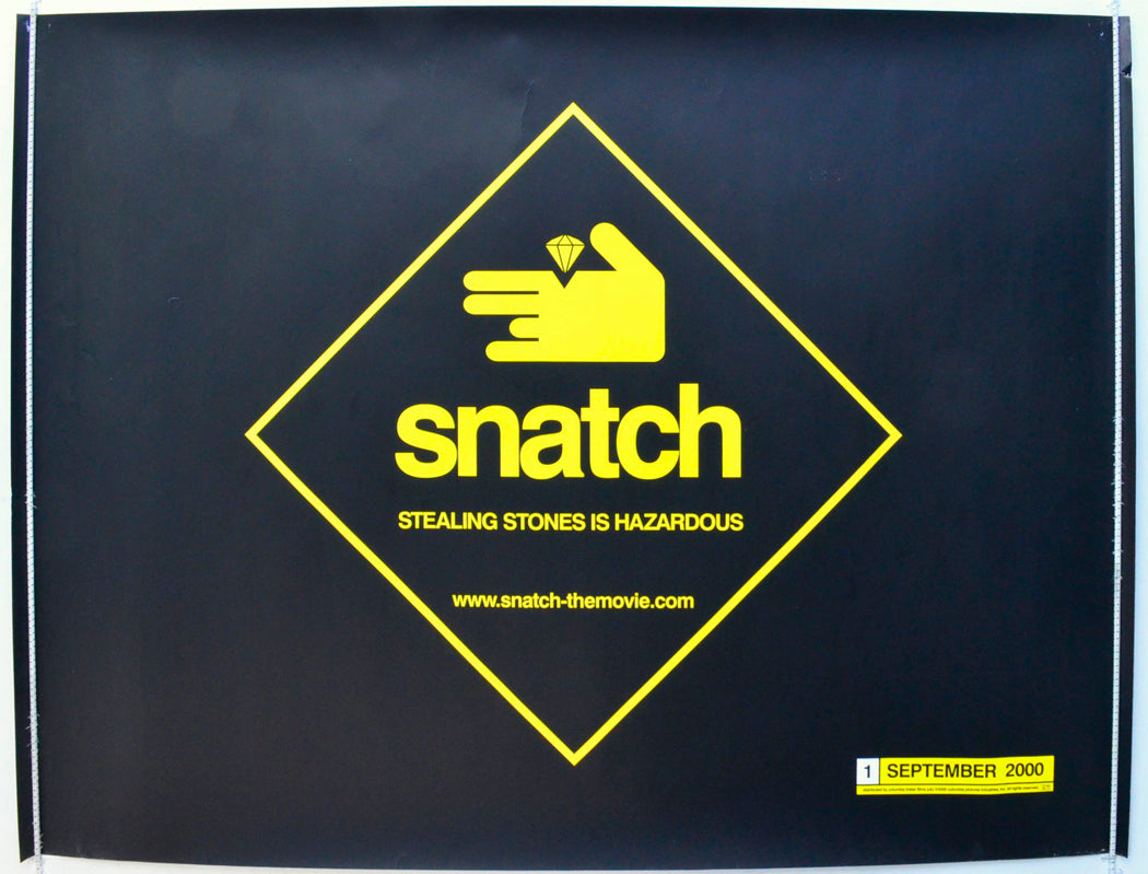 Snatch  (Teaser / Advance Version)   Original British Quad Poster - Film Poster - Movie Poster 