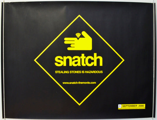 Snatch  (Teaser / Advance Version)   Original British Quad Poster - Film Poster - Movie Poster 