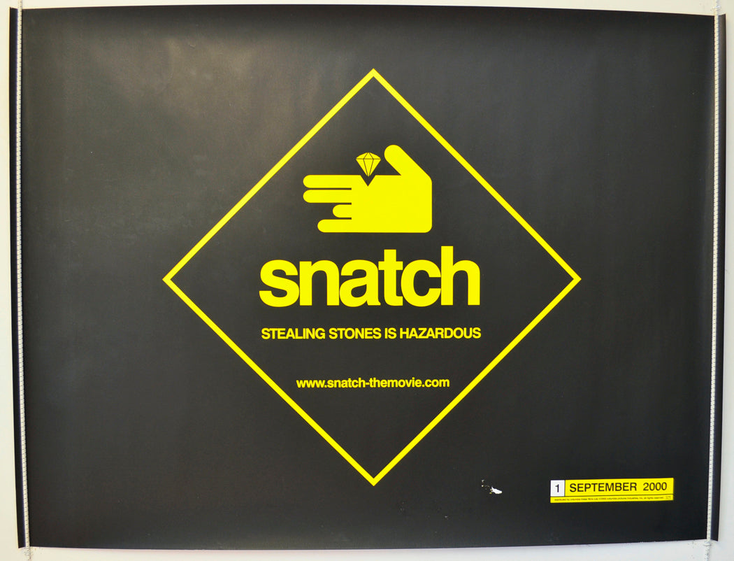 Snatch  Original British Quad Poster - Film Poster - Movie Poster 