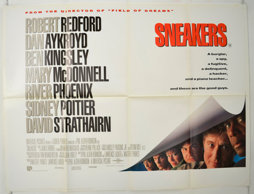 Sneakers   Original Quad Poster - Film Poster - Movie Poster 