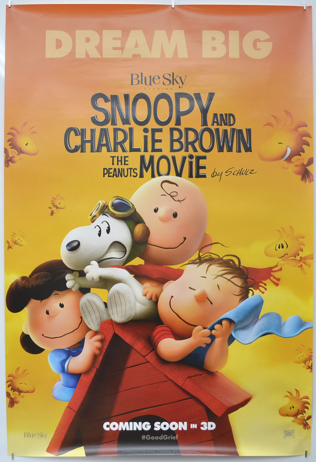 Snoopy And Charlie Brown : The Peanuts Movie Original One Sheet Poster - Film Poster - Movie Poster