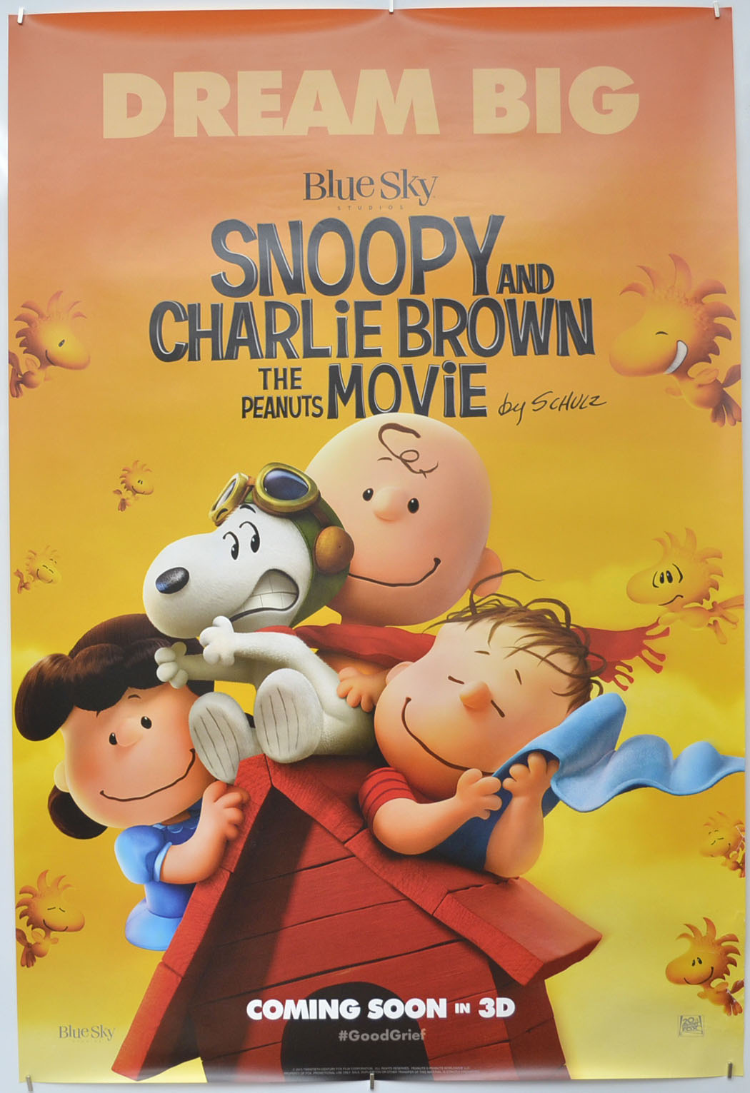 Snoopy And Charlie Brown : The Peanuts Movie Original One Sheet Poster - Film Poster - Movie Poster