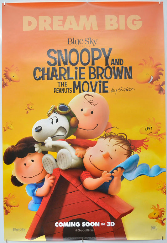 Snoopy And Charlie Brown : The Peanuts Movie Original One Sheet Poster - Film Poster - Movie Poster