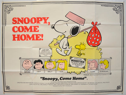 Snoopy Come Home Original Quad Poster - Film Poster - Movie Poster  