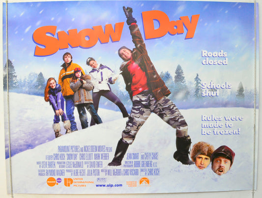 Snow Day  Original British Quad Poster - Film Poster - Movie Poster