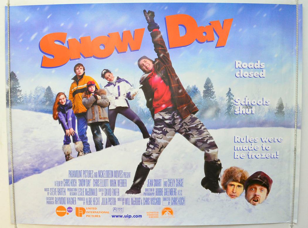 Snow Day  Original British Quad Poster - Film Poster - Movie Poster