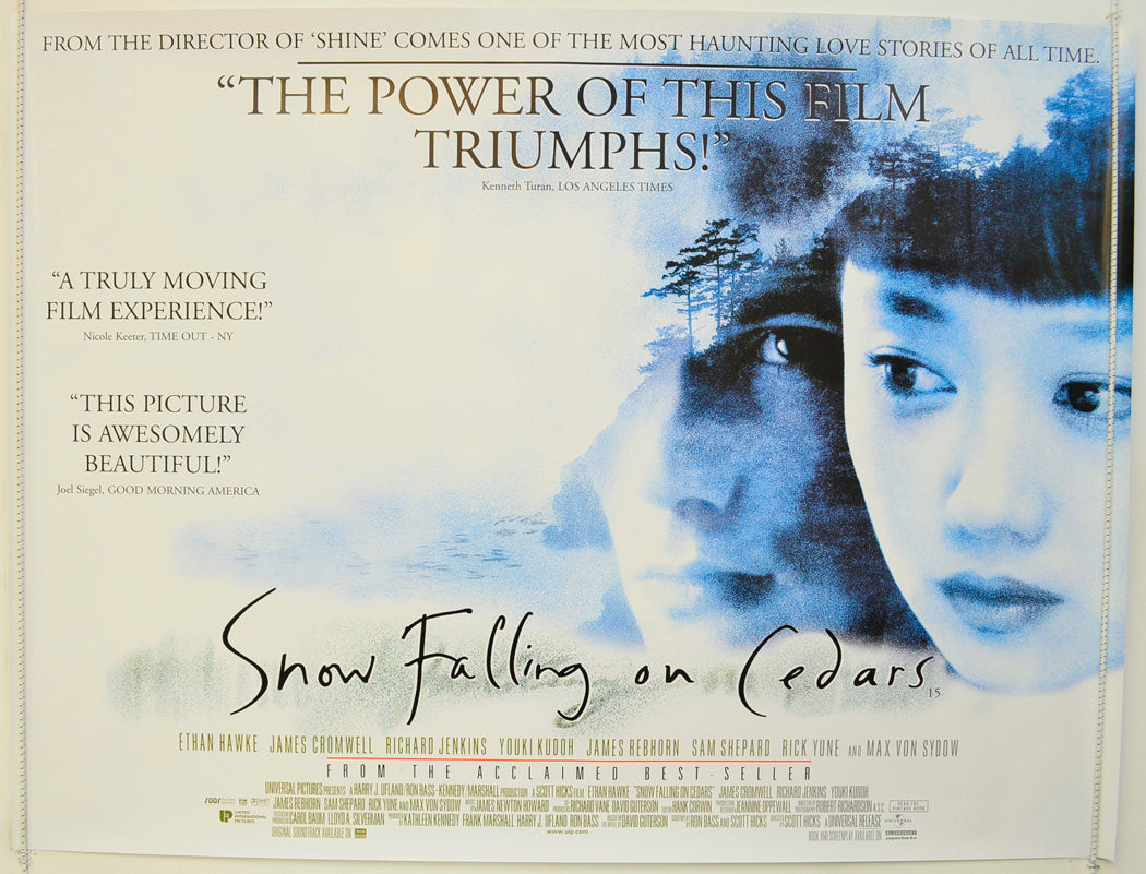 Snow Falling On Cedars Original Quad Poster - Film Poster - Movie Poster  