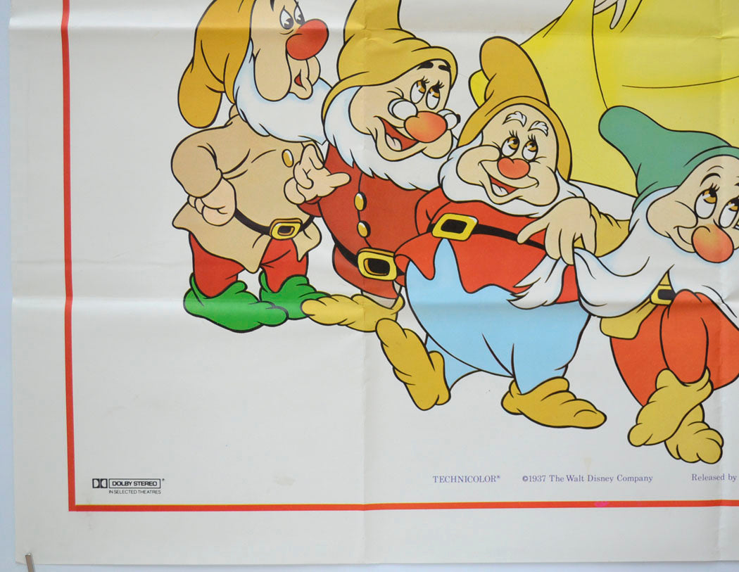 SNOW WHITE AND THE SEVEN DWARFS (Bottom Left) Cinema Quad Movie Poster 