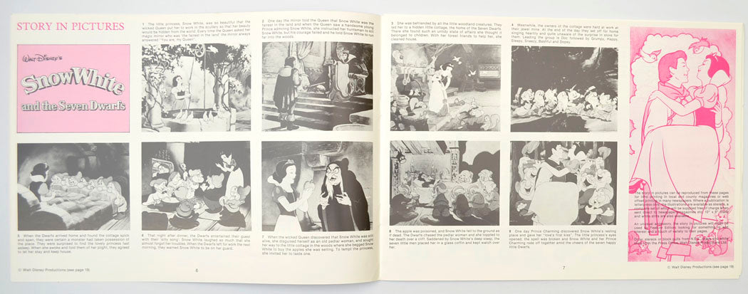 SNOW WHITE AND THE SEVEN DWARFS Cinema Exhibitors Campaign Press Book - INSIDE 