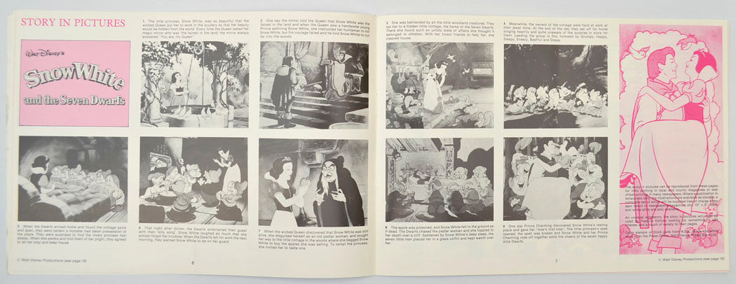 SNOW WHITE AND THE SEVEN DWARFS Cinema Exhibitors Campaign Press Book - INSIDE 