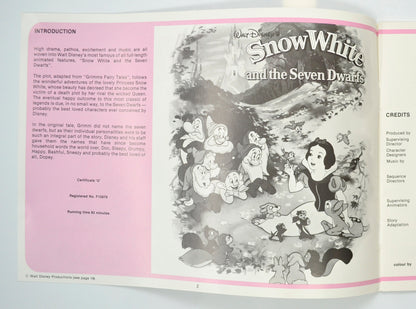 SNOW WHITE AND THE SEVEN DWARFS Cinema Exhibitors Campaign Pressbook - INSIDE 