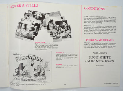 SNOW WHITE AND THE SEVEN DWARFS Cinema Exhibitors Campaign Pressbook - INSIDE 